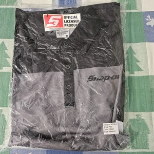 Camisa Polo Snap-On Tools Mediana M Para Hombre Negra Gris Nueva Con Etiquetas - Imagen 1 de 2
