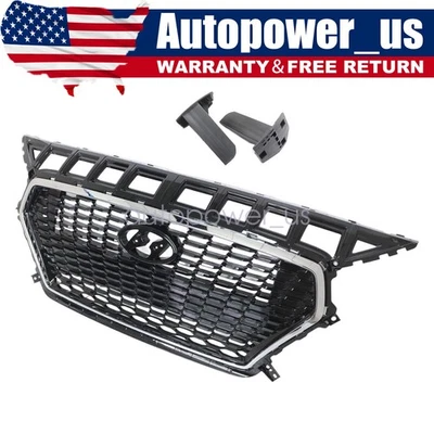 Rejilla de radiador superior delantera para Hyundai Elantra GT 2018-20 86350-G3000 negra Foto 1 de 4