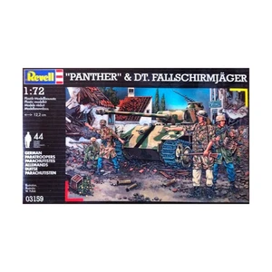 Revell/Monogram WWII Mini 1:72 "Panther" & German Paratroopers VG+/NM - Picture 1 of 1