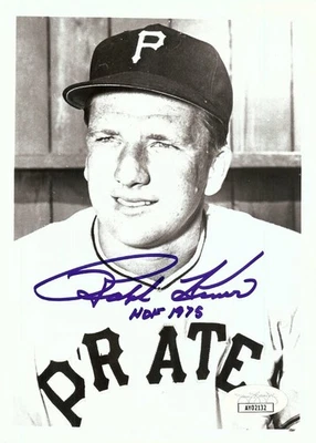 Ralph Kiner Signed Autographed 5X7 Photo Pirates B/W "HOF 1975" JSA - Image 1 of 2