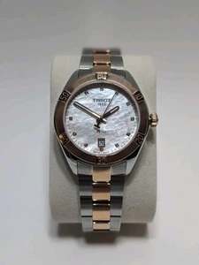 Reloj para mujer Tissot PR 100 deportivo elegante esfera perlada de dos tonos T1019102211600 - Imagen 1 de 12