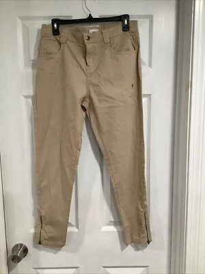 Новый бонго подростков Anklebiter саржи брюки середины подъема хлопковая смесь молнии лодыжки эластичной - Изображение 1 из 4