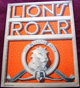 LION'S ROAR QUARTERLY (#4, 1941)  movies  Roz Russell  Lamarr  Tarzan  L. Turner - Imagen 1 de 13