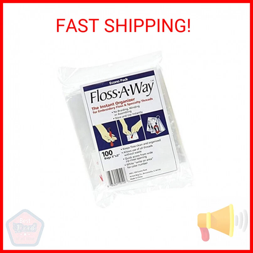 ACTION BAG Floss-A-Way Organizer-3\X5\ 100/Pkg