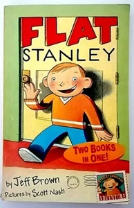Flat Stanley AND Stanley, Flat Again (Two Books in One) by Jeff Brown (PB 2005) - Picture 1 of 1