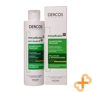 Vichy Dercos Anti Dandruff Shampoo 200ml Hair Scalp Itchy Flakes Paraben Free - Picture 1 of 12