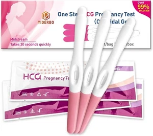 Yiderbo One Step HCG Pregnancy Test (Colloidal Gold) 3 Pk - Picture 1 of 6