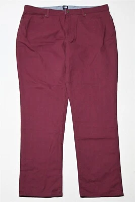 Gap 40x32 Slim Tapered Maroon Red Soft Stretch Denim Mens Jeans - Image 1 of 4