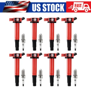 8X Ignition Coils + 8X Spark Plugs Fit Toyota Lexus LS460 LX570 GX460 LS600h V8 - Picture 1 of 12