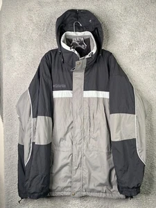 Columbia 3-in-1 Interchange Jacket Mens 2XL Gray Waterproof Fleece Lined Hooded - Picture 1 of 16