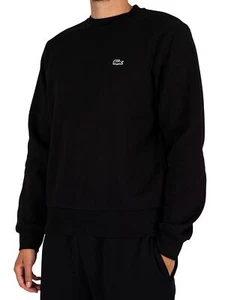 Lacoste Men's Logo Sweatshirt, Black - Picture 1 of 6