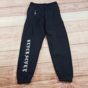 Black Scale Pants Mens Medium Black White Joggers Sweatpants Blvck Scvle Adult - Picture 1 of 12