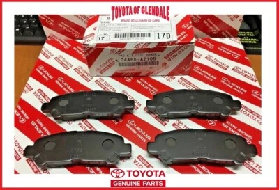 2008-2013 TOYOTA HIGHLANDER / HV REAR CERAMIC BRAKE PADS GENUINE OEM 04466-AZ205 - Image 1 of 4