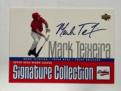 Mark Teixeira 2002 Upper Deck Auto Autograph Rookie Tulsa Drillers HOF *FSCardz* - Imagem 1 de 4