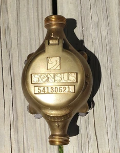 Antiker Sensus Messing Wasser/Durchflussmesser Steampunk fertig schöne Patina - Bild 1 von 20