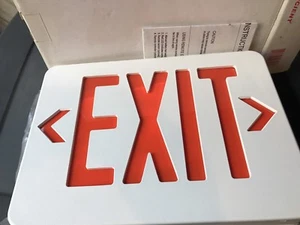 NEW TCP Energy Efficient Exit Sign Red LED, Model# 20743D - Picture 1 of 2