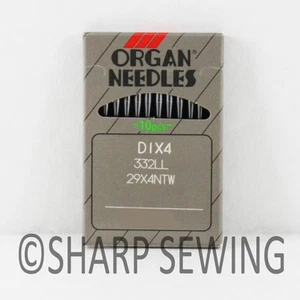 10 ORGAN LEATHER POINT SEWING NEEDLES #20 29X4, 332LR, 332LL SINGER 29K 29-4 29U - Picture 1 of 1