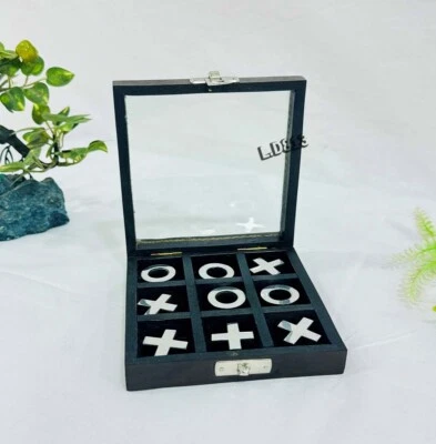 Juego de mesa Tic Tac Toe para adultos/niños, juegos de interior/exterior, café clásico Foto 1 de 4