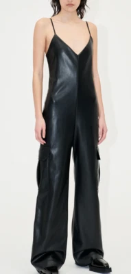 Nuevo MONO STINE GOYA REMY JET NEGRO SIN MANGAS IMITACIÓN CUERO TALLA S, $405! Foto 1 de 4