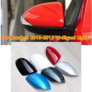 Left Driver Right Passenger Side Mirror Cover Cap W-Signal For Mazda 3 2010-2013 - Picture 1 of 24