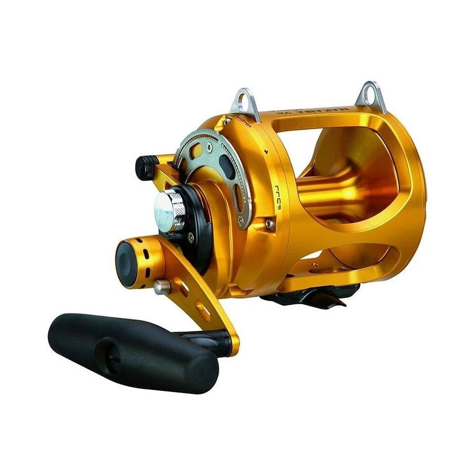 Okuma Makaira 20 Lb mulinello traina doppia velocità dorato - Immagine 1 di 1