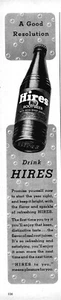 1946 Hires Root Beer Print Ad New Year's Resolution Bottle Sassafras - Picture 1 of 1