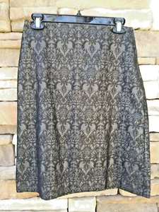 Nueva falda Worthington talla 4 pequeña negra brillante forrada nueva con etiquetas - Imagen 1 de 8