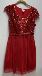 Girls Justice Red Dress sz.16 - Picture 1 of 5