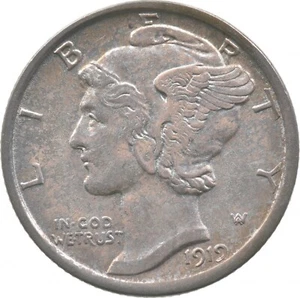 1919-D Mercury Dime *2948 - Picture 1 of 3