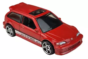 Hot Wheels 2023 J-Imports • '90 Honda Civic EF • Red 1:64 Diecast Car #096/250 - Picture 1 of 3