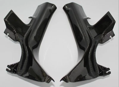 Tapicería de alféizares de puerta Mitsubishi Lancer Evolution / Evo X (trasera) - 100 % fibra de carbono Foto 1 de 4