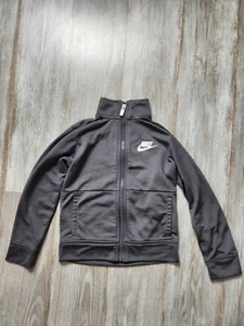 Nike Boys Dark Gray Full-Zip Long Sleeve Basic Jacket Youth Size X-Small - Picture 1 of 7