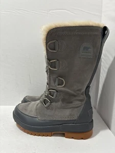 Sorel boots women's Tivoli IV Tall Waterproof Snow Gray Quarry Size 7.5 mid calf - Picture 1 of 10