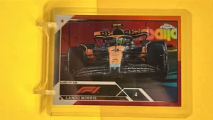 2023 Topps Chrome Formula 1 Red Orange Lando Norris #112 - Picture 1 of 2