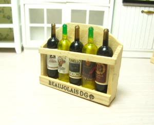Casa de Muñecas Miniatura Cocina Beber Botellas de Vino Tinto Refrigerador Imán 6to - Imagen 1 de 11