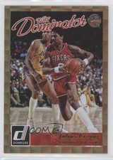 2015-16 Panini Donruss Elite Dominator Hall Gold /10 Julius Erving #15 HOF