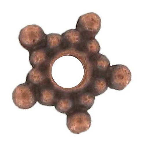 Perla Rondella Metallo Stella Ø4mm Rame (Set Di 10) - Immagine 1 di 1