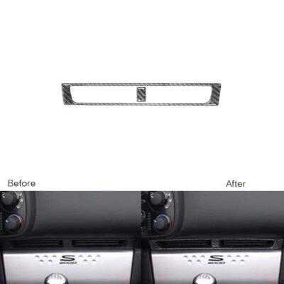For Honda S2000 2000-09 Carbon Fiber Central Console Air Vent Outlet Panel Trim - Изображение 1 из 4
