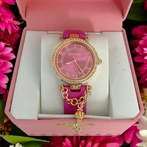 Juicy Couture Pink Ladies Fashion Gift Watch NIB - Picture 1 of 4
