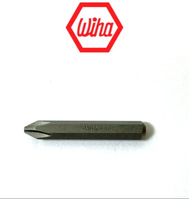 Wiha 75120 #1X28 System 4 Phillips Micro Screwdriver Bit PH1 Hex 4mm Cross - Image 1 of 4