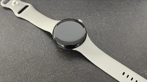 Google Pixel Watch 41mm LTE Silver Case with Gray Band - Zdjęcie 1 z 3