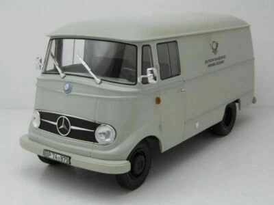 Mercedes L319 Deutsche Post 1957 Gris Norev 183417 1/18 Tole Kasten Wagen - Imagen 1 de 4