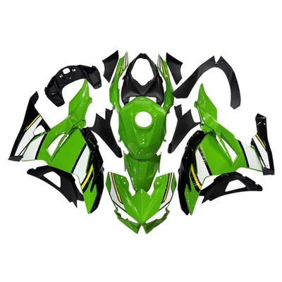 Cubierta de carenados para marco de carrocería Ninja 500 2025 2024 Kawasaki verde blanco negro Foto 1 de 4