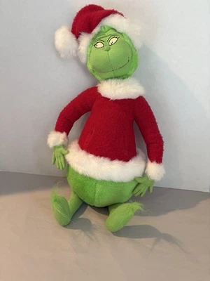 The Grinch Dr. Seuss Hallmark Holiday Santa Suit Plush 1998 Vintage 16" - Image 1 of 4