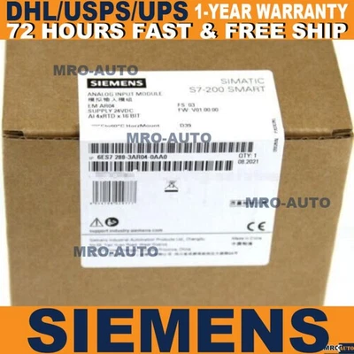 New Siemens 6ES7288-3AR04-0AA0 6ES72883AR040AA0 S7-200 Analog input SM AR04 - Image 1 of 4