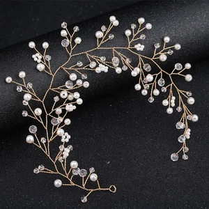 1pc Pearl Headwear Delicate Headdress Bridal Capel Band Semplice Accessori per - Foto 1 di 17