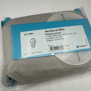 10 Coloplast 10461 SenSura Mio Bolsa de Ostomía Drenable 1.75" Estoma 1 pieza VENDIDO N BOLSA - Imagen 1 de 6