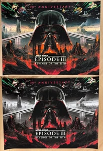 STAR WARS Revenge Of The Sith - BNG 30x40 QUAD Variant Set /750  Matt Ferguson - Picture 1 of 4