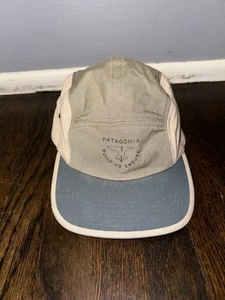 Patagonia Maclure-Stil 5-Panel Hut blau hellbraun grün Netz plus Krempe Schmiede Grafik - Bild 1 von 10