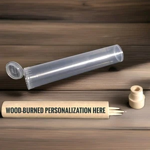 STOCKING STUFFERS 🎅 Personalized Pocket Toothpick Holder NAME, INITIALS, QUOTE - Picture 1 of 17